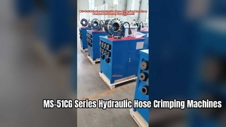 MS-51CG Serisi Hidrolik Hortum Sıkma Makinaları Paketlenip Sevkiyata Hazır