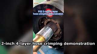 P32 2 inç 4 katmanlı hortum sıkma gösterimi